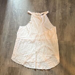 Truly Madly Deeply Cream Tank Top with Pocket